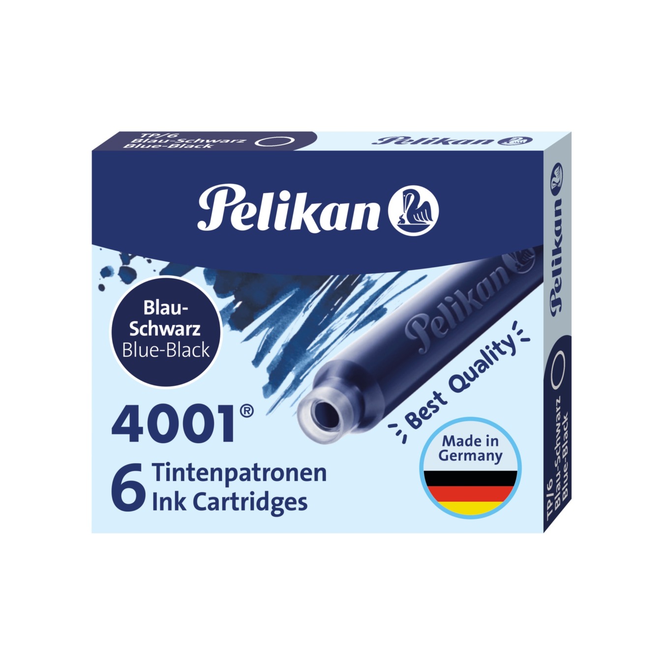 PELIKAN Bunte Tintenpatronen für Füller Blau-Schwarz