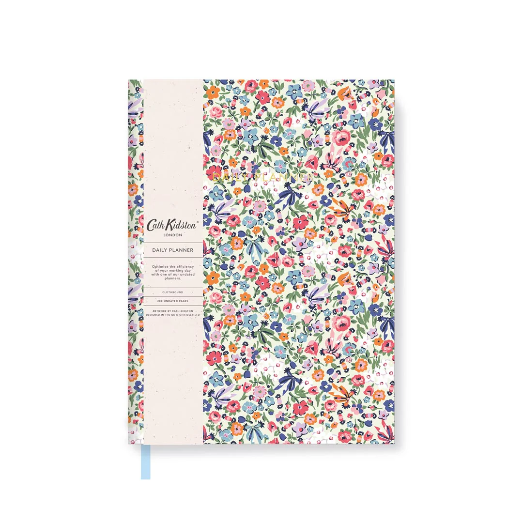 OHH DEER Tagesplaner A5 Creme "Floral Edition"