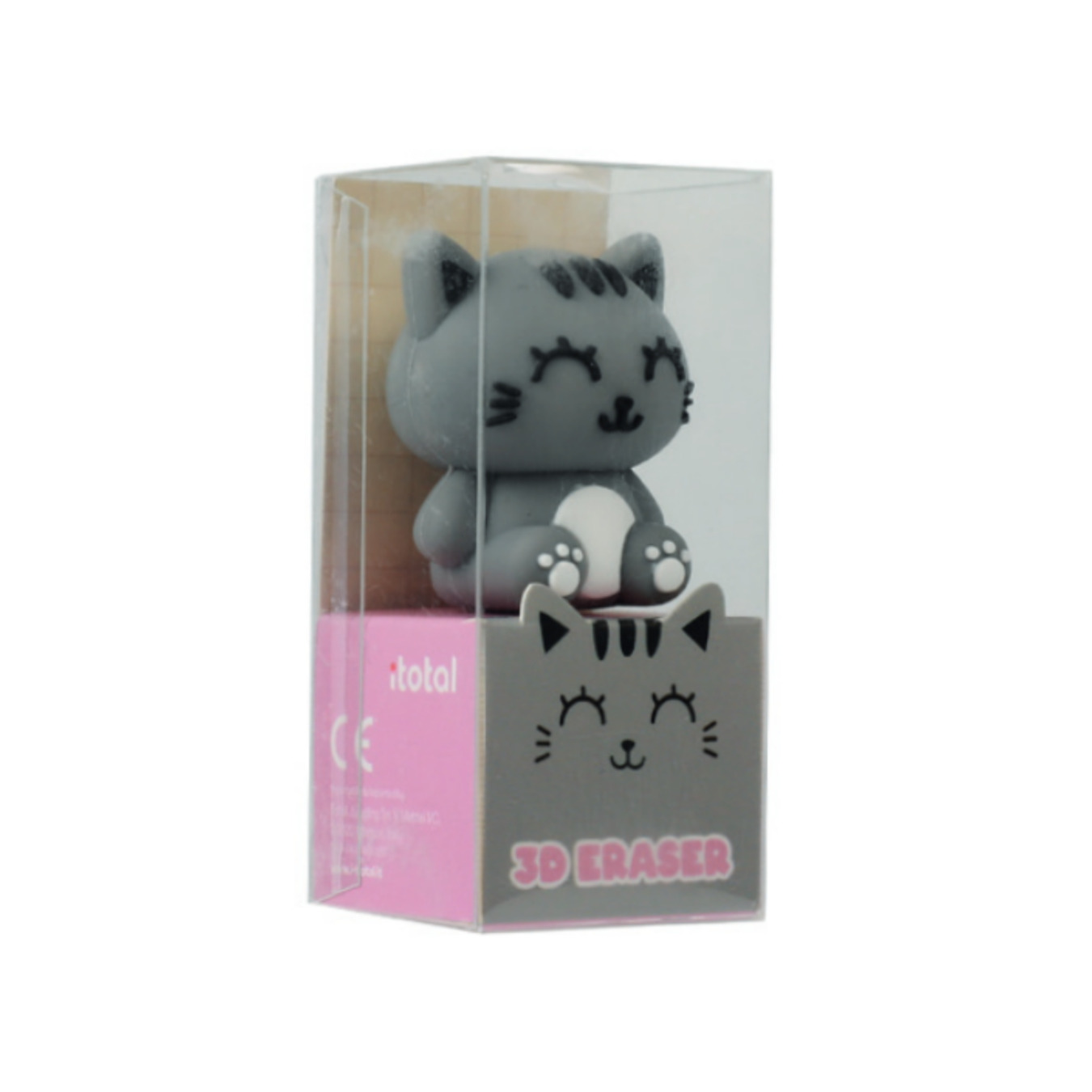 ITOTAL Radiergummi Graue Katze