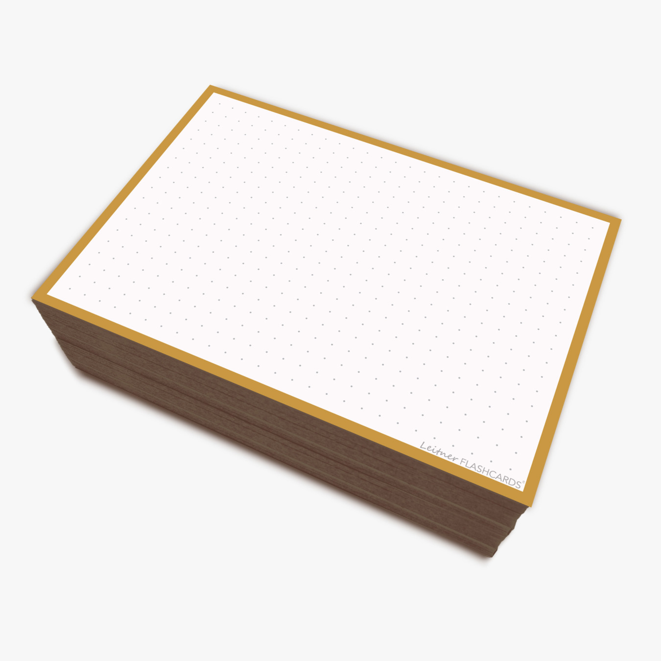 Leitner Flashcards Karteikarten A7 Kurkumagelb Dotted