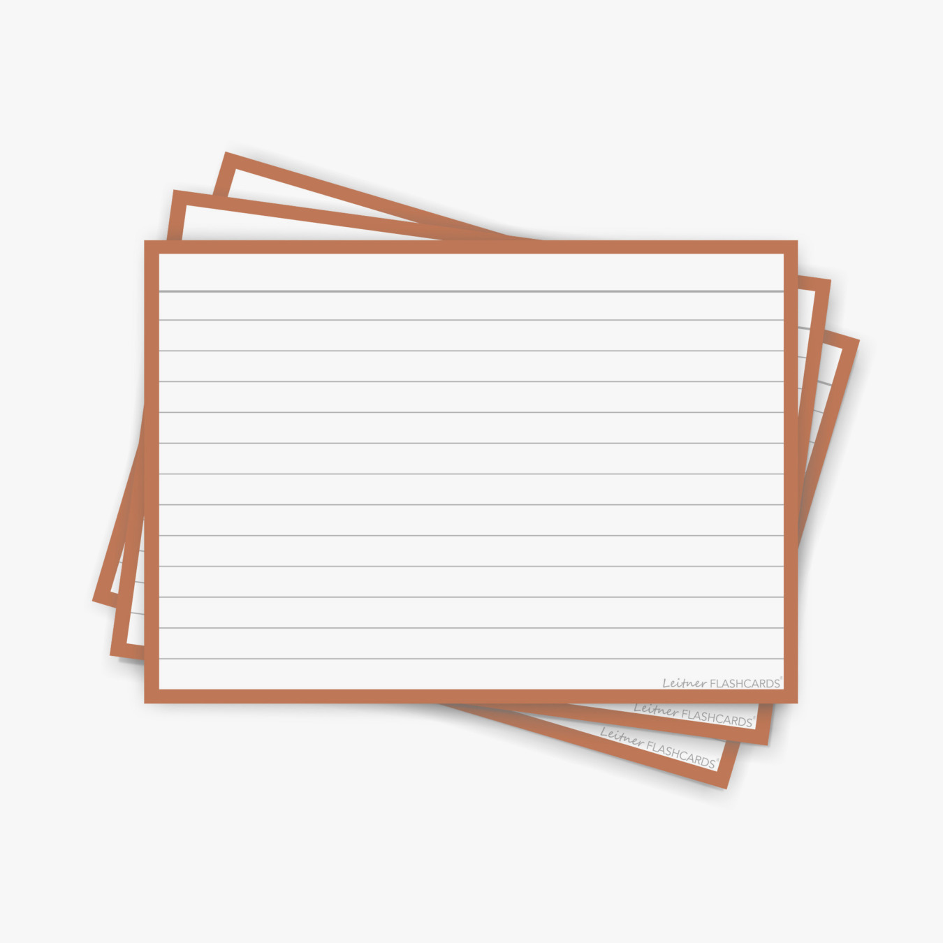 Leitner Flashcards Karteikarten A6 Liniert Terra